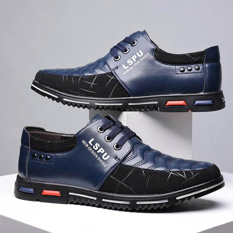 Men lace up breathable non-slip comfortable leisure business shoes