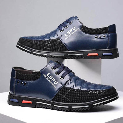 Men lace up breathable non-slip comfortable leisure business shoes