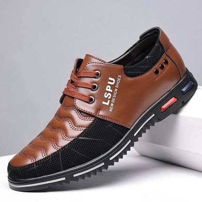 Men lace up breathable non-slip comfortable leisure business shoes