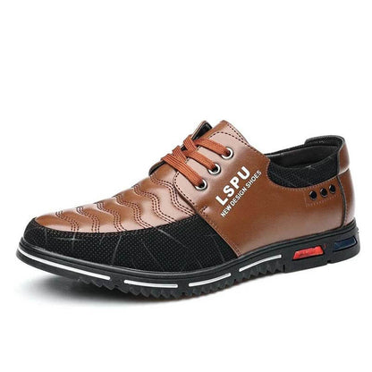 Men lace up breathable non-slip comfortable leisure business shoes