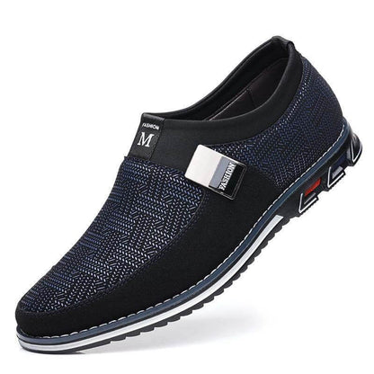 Sobre de gamuza para hombres Hebilla de metal Slip on Soft Sole Business Casual Shoes
