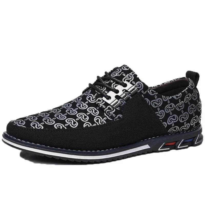 Men Microfibra de cuero empalme de hebilla de metal sin deslizamiento zapatos casuales suaves EU 49/EU 50