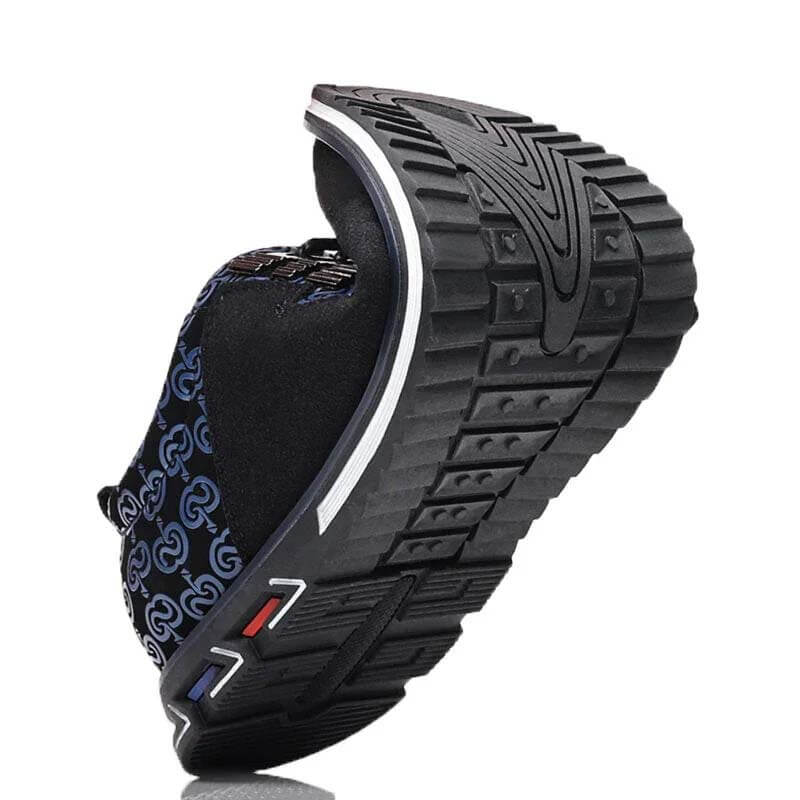 Men Microfibra de cuero empalme de hebilla de metal sin deslizamiento zapatos casuales suaves EU 49/EU 50