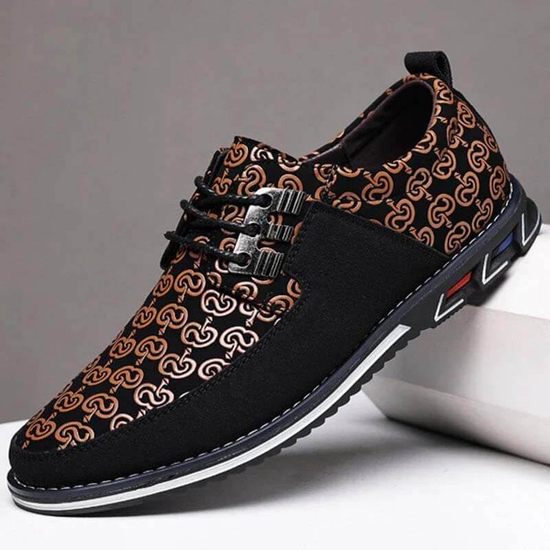 Men Microfibra de cuero empalme de hebilla de metal sin deslizamiento zapatos casuales suaves EU 49/EU 50