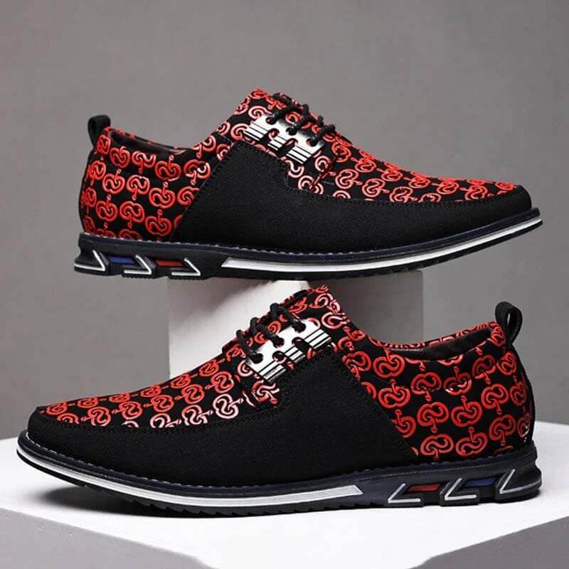 Men Microfibra de cuero empalme de hebilla de metal sin deslizamiento zapatos casuales suaves EU 49/EU 50