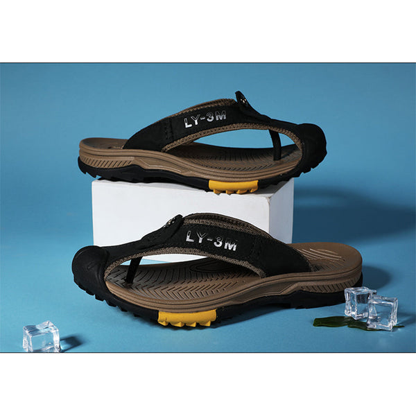 kaegreel leather sandals slippers 31404 black