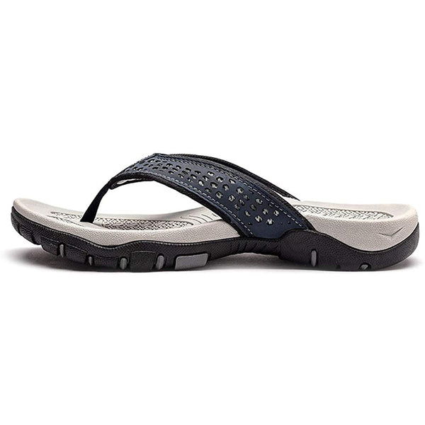 kaegreel leather sandals slippers 31405 blue1