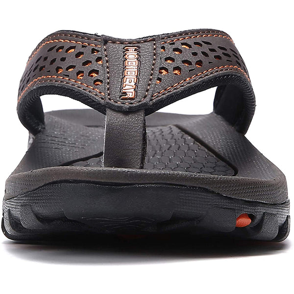 kaegreel eather sandals slippers 31405 brown1