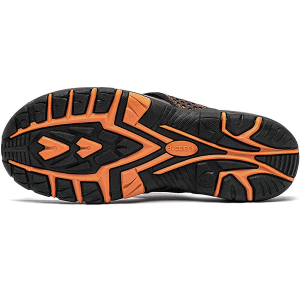 kaegreel eather sandals slippers 31405 brown1