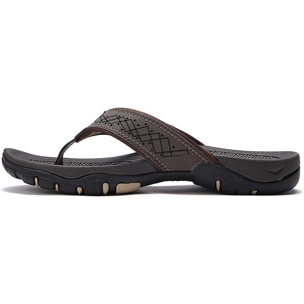 kaegreel leather sandals slippers 31405 brown2