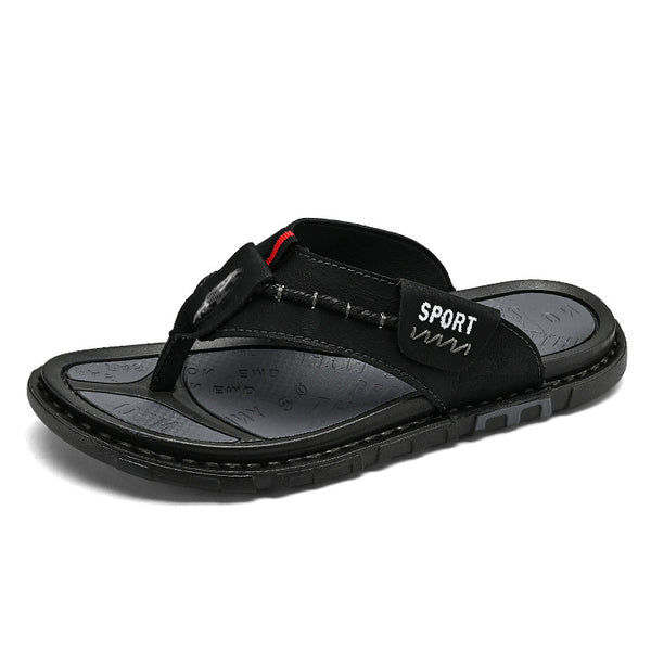 kaegreel leather sandals slippers 31567 black