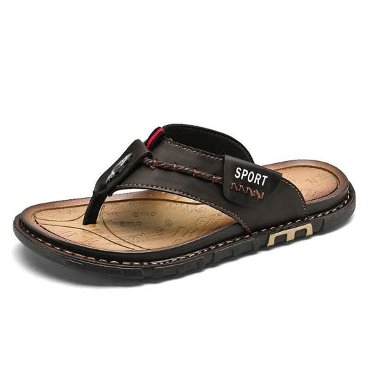 Men's Summer Flip-flops Fashionable Versatile Outdoor Beach Shoes Breathable Quick-drying Casual Non-slip Slippers