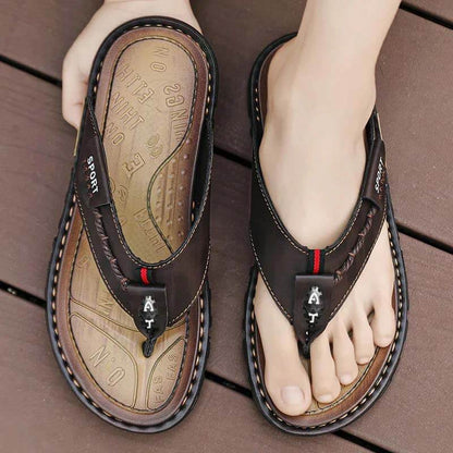 2024 夏季套趾人字拖时尚百搭大码户外沙滩鞋透气速干休闲男鞋防滑