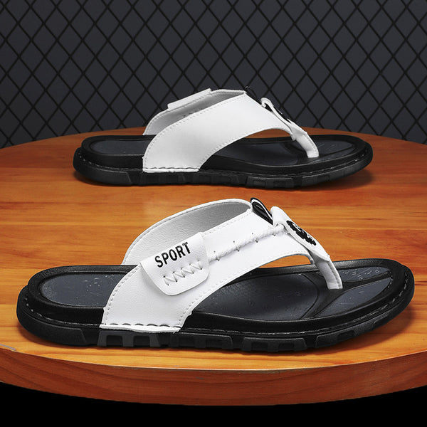 kaegreel leather sandals slippers 31567 white