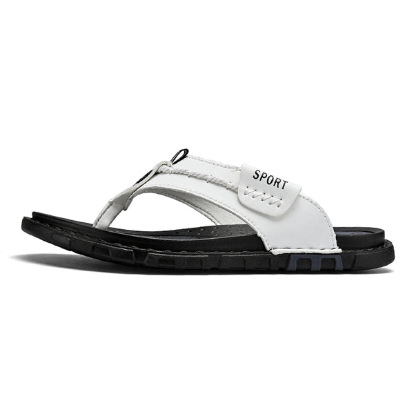 kaegreel leather sandals slippers 31567 white