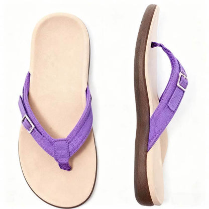 外贸大码凉拖女 2025 新款休闲平底 PU 金属居家人字拖 Deseo 亚马逊