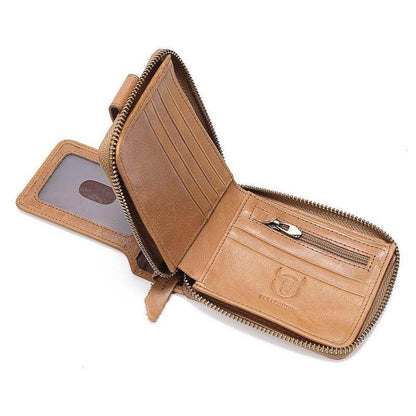 Hommes RFID Antimagnétique Solid Solid Sacs Soux de Card Sac à maille de monnaie Portefeuille à glissière