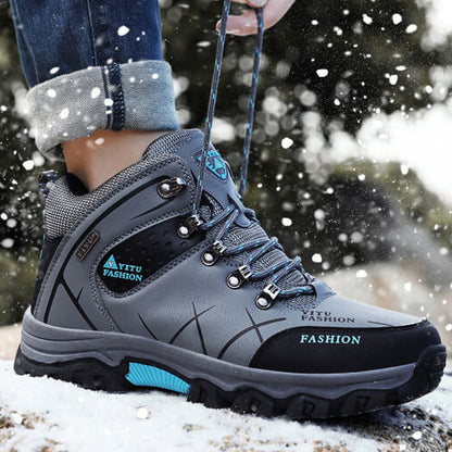 Kaegreel Cuir étanche à l'étanche Chauffe en plein air chaussures de travail chaussures de neige d'hiver