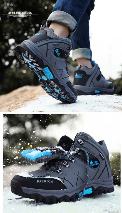 Kaegreel Cuir étanche à l'étanche Chauffe en plein air chaussures de travail chaussures de neige d'hiver