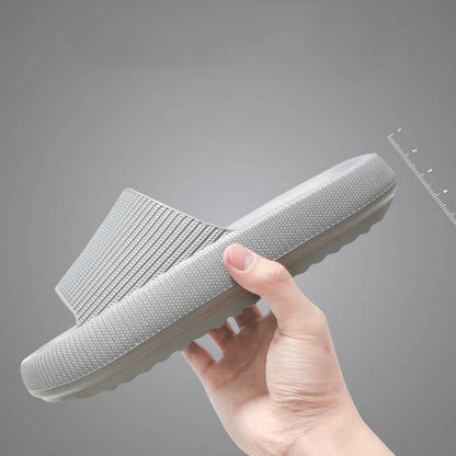 批发跨境家居拖鞋女厚底踩屎感情侣静音大码 Eva 凉拖鞋男外贸防滑