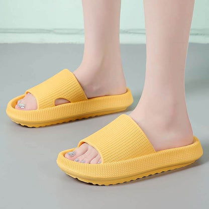 批发跨境家居拖鞋女厚底踩屎感情侣静音大码 Eva 凉拖鞋男外贸防滑