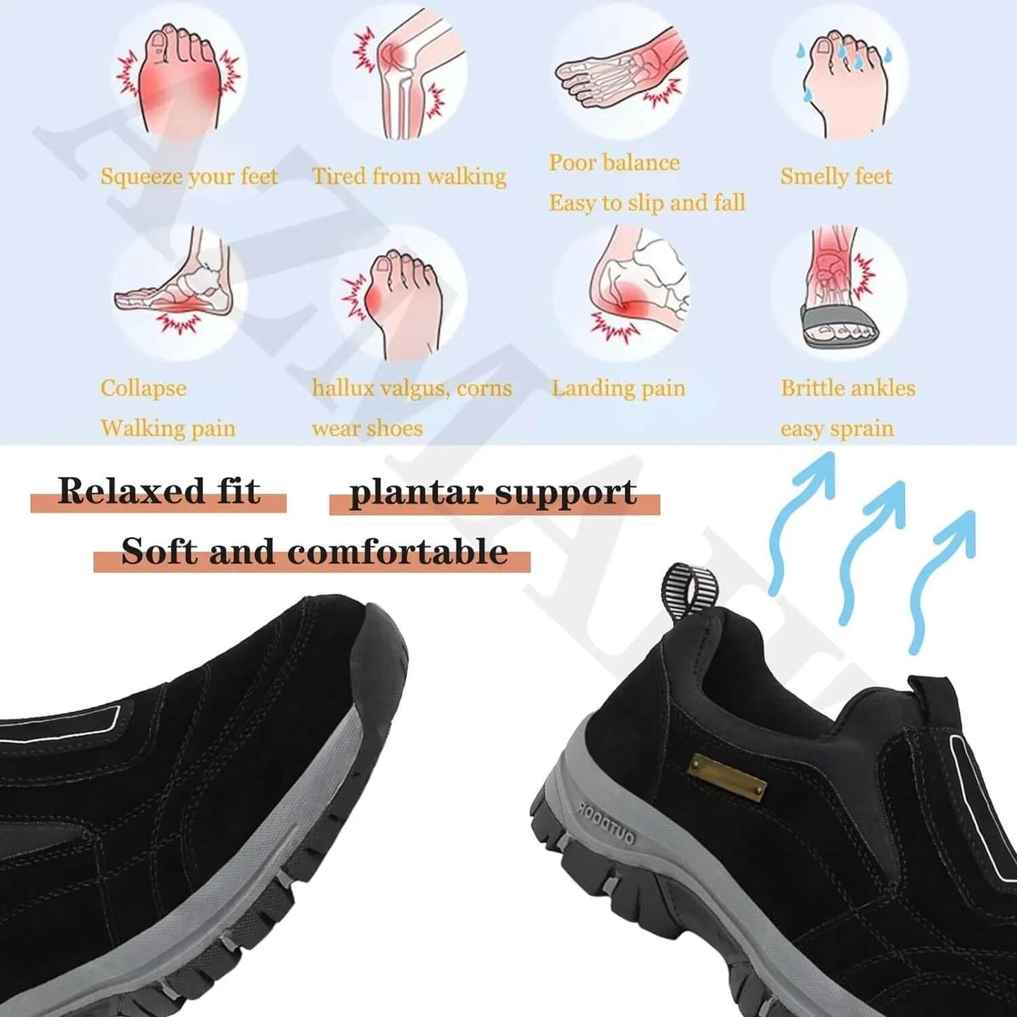 Chaussures de randonnée de randonnée étanche pour hommes