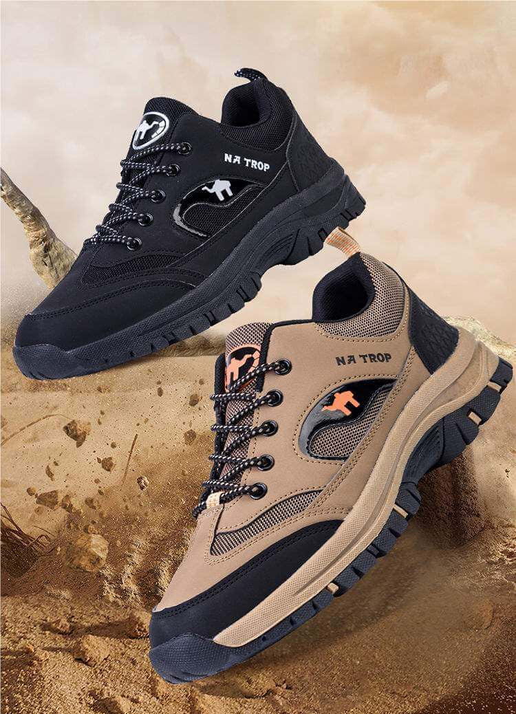 户外登山鞋男鞋大码网面徒步鞋运动爸爸鞋子中老年健步鞋跨境男鞋