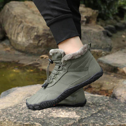 Women's Winter Outdoor Velvet Hiking Shoes, Five-finger Cotton Shoes, Sports Cycling Shoes, Warm and Thickened Non-slip Waterproof Snow Boots