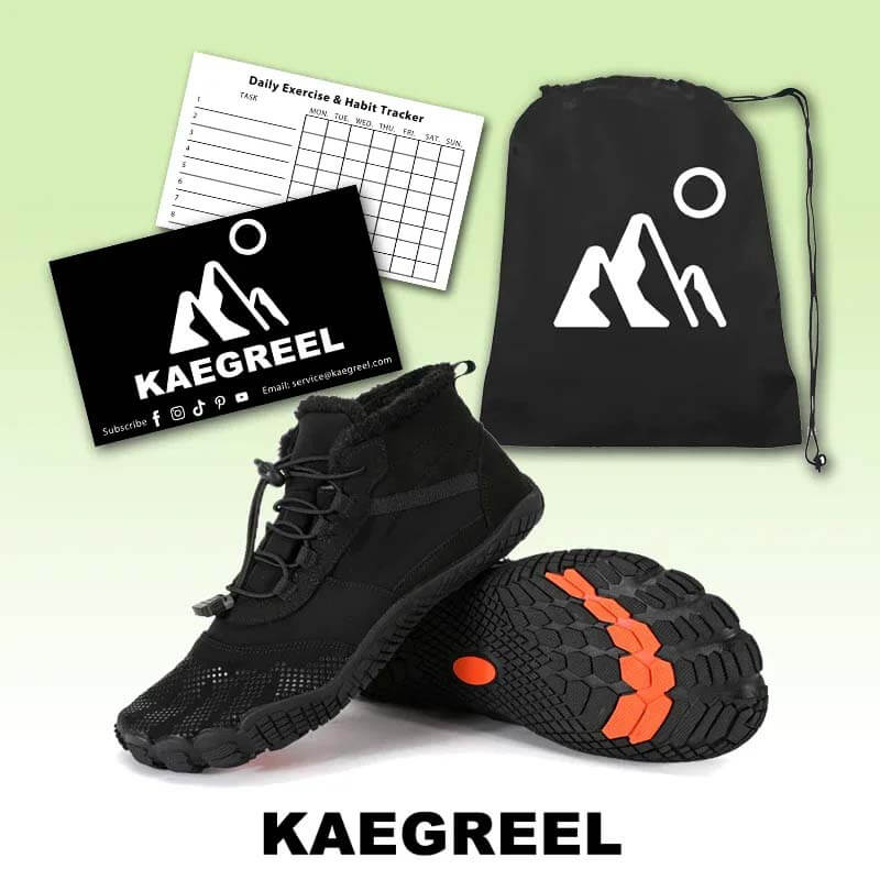 Women's Winter Outdoor Velvet Hiking Shoes, Five-finger Cotton Shoes, Sports Cycling Shoes, Warm and Thickened Non-slip Waterproof Snow Boots