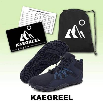 Men's Barefoot shoes Five-finger Outdoor Sports Cotton shoes Unisex Velvet Warm Snow Boots Wear-resistant Anti-ski Ground Boots Thickened Winter shoes