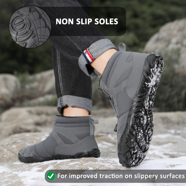 kaegreel winter barefoot shoes snow boots 31462 light gray