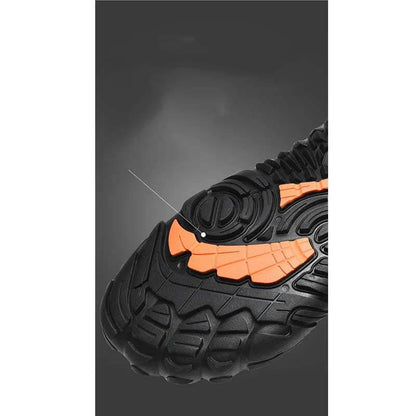 Men's Outdoor High-top Cotton shoes Unisex Barefoot shoes Work shoe Snow Boots Warm Plus Velvet Thickened Mid-tube Hiking Winter shoes