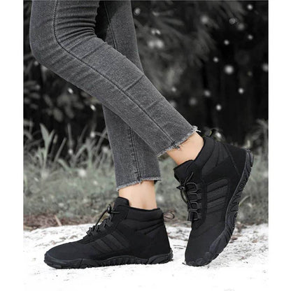 Scarpe a piedi nudi da donna inverno scarpe da pista impermeabile inverno scarpe invernali foderata calda stivali da neve per esterni unisex stivali invernali