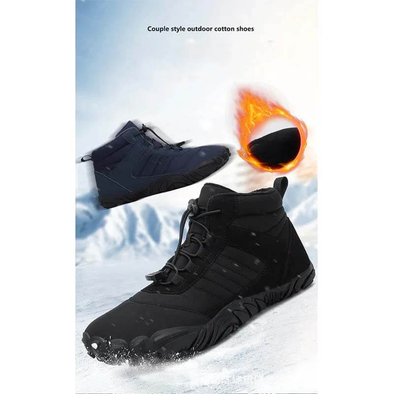 Men's Women's Barefoot Shoes Waterproof Trail Running Shoes Warm Lined Outdoor Snow Boots Non-Slip Winter Boots (Unisex)