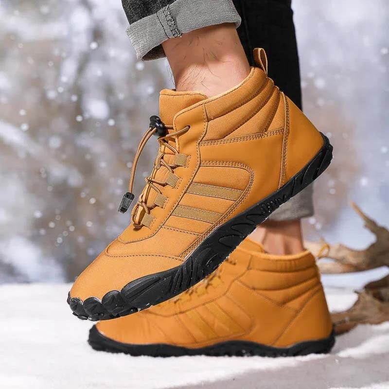 Men's Women's Barefoot Shoes Waterproof Trail Running Shoes Warm Lined Outdoor Snow Boots Non-Slip Winter Boots (Unisex)
