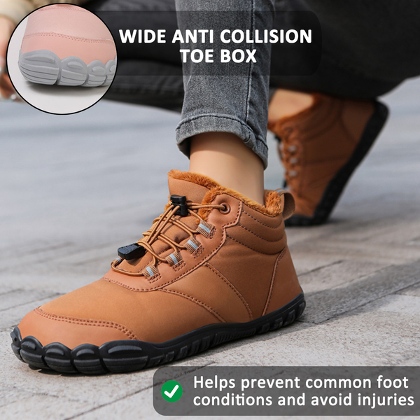 kaegreel winter barefoot shoes snow boots 31489 brown