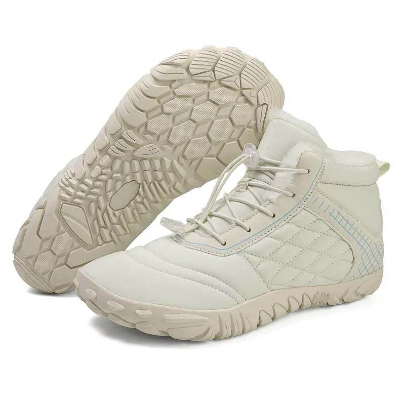Hiking Warm Mid-Cut Wear-Resistant Boots Outdoor Non-slip & Waterproof Winter Barefoot Shoe (Unisex)