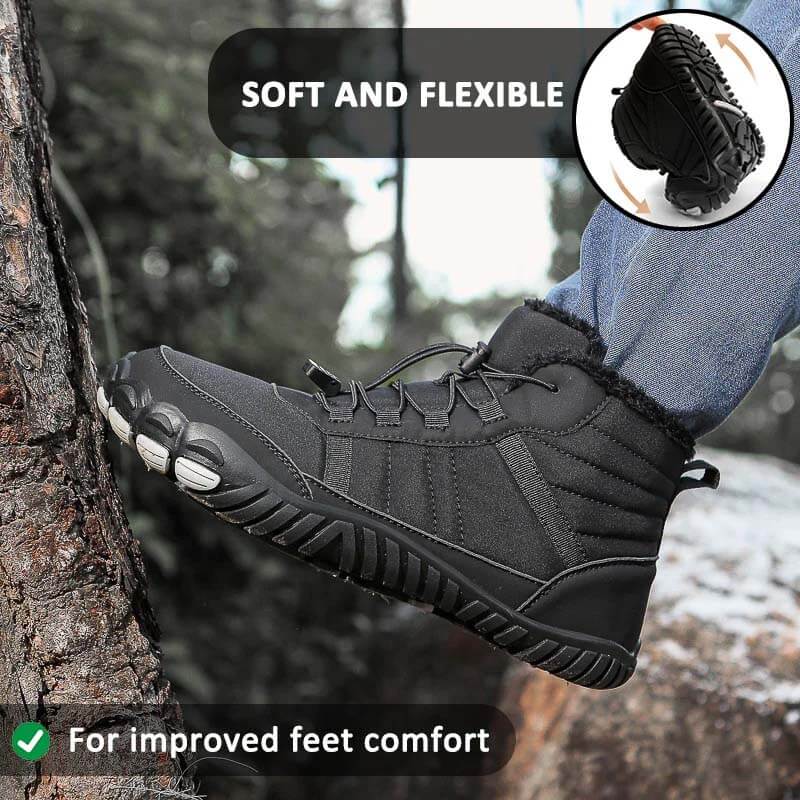 Outdoor Snow Boots High-Top Sports Winter Shoes Non-slip & Waterproof Winter Barefoot Shoe (Unisex)