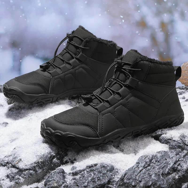 Outdoor-verdickte Baumwollschuhe Schneeschuhe nicht rutschfeste und wasserdichte Winter Barfußschuh (Unisex)