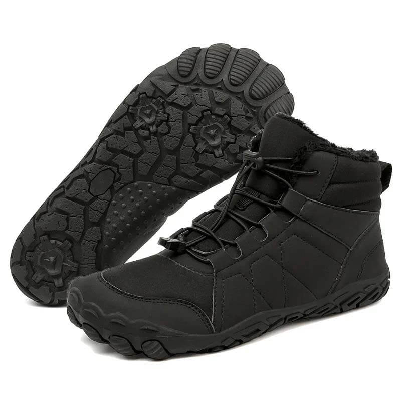 Outdoor-verdickte Baumwollschuhe Schneeschuhe nicht rutschfeste und wasserdichte Winter Barfußschuh (Unisex)