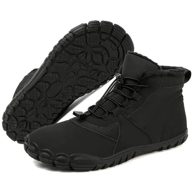 Außenschnee-Stiefel warmer Kleidung-resistenter Winterschuhe nicht rutsch und wasserdicht im Winter Barfußschuh (Unisex)