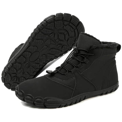 Außenschnee-Stiefel warmer Kleidung-resistenter Winterschuhe nicht rutsch und wasserdicht im Winter Barfußschuh (Unisex)