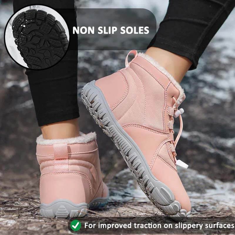 Außenschnee-Stiefel warmer Kleidung-resistenter Winterschuhe nicht rutsch und wasserdicht im Winter Barfußschuh (Unisex)