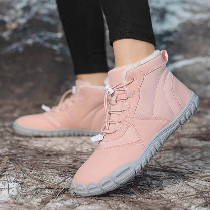 Außenschnee-Stiefel warmer Kleidung-resistenter Winterschuhe nicht rutsch und wasserdicht im Winter Barfußschuh (Unisex)