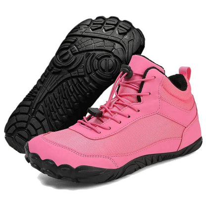 Autumn and Winter Snow Boots Warm Breathable High Top Casual Shoes Non-slip & Waterproof Winter Barefoot Shoe (Unisex)