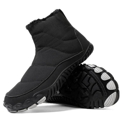 Schneestiefel Winter warmer Outdoor Freizeit-Wanderschuhe tragen resistente nicht rutschfeste und wasserdichte Winterbarfußschuh (Unisex)
