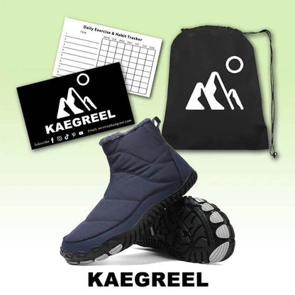 Schneestiefel Winter warmer Outdoor Freizeit-Wanderschuhe tragen resistente nicht rutschfeste und wasserdichte Winterbarfußschuh (Unisex)