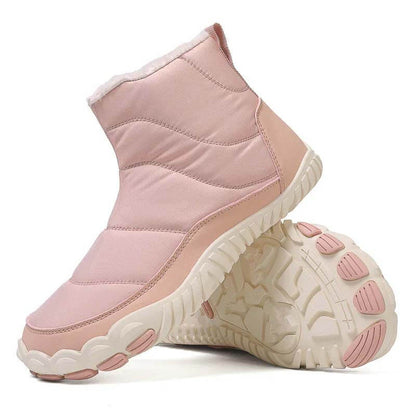 Schneestiefel Winter warmer Outdoor Freizeit-Wanderschuhe tragen resistente nicht rutschfeste und wasserdichte Winterbarfußschuh (Unisex)