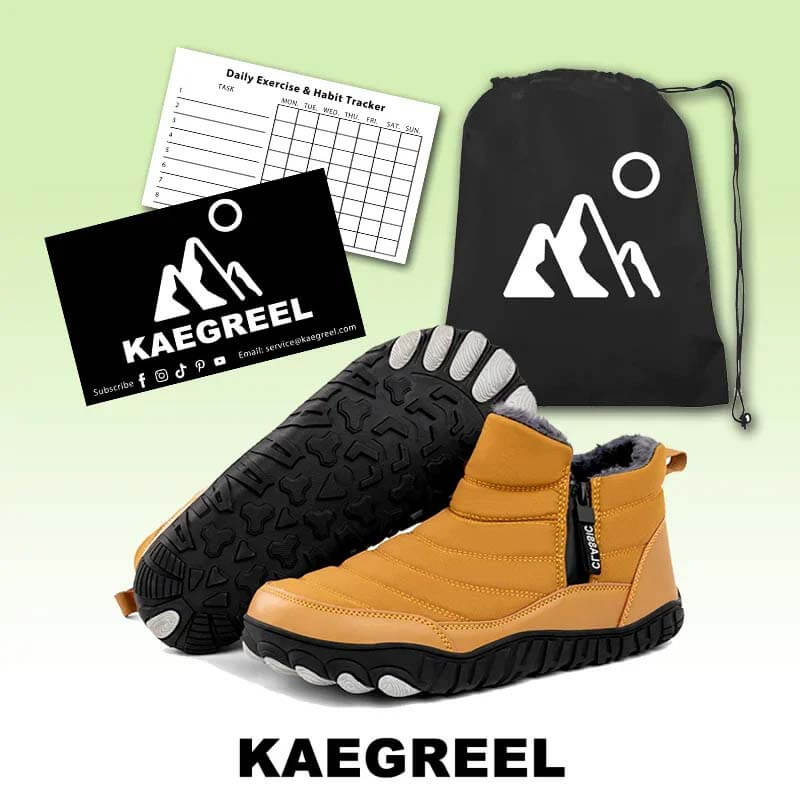 Men Thickened Warm Outdoor Leisure Side Zip Snow Boots Non-slip & Waterproof Winter Barefoot Shoes