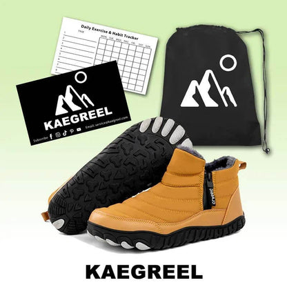 Men Thickened Warm Outdoor Leisure Side Zip Snow Boots Non-slip & Waterproof Winter Barefoot Shoes